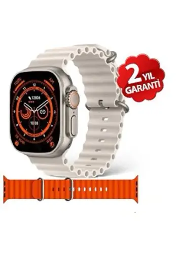 Watch 8 T800 Ultra Bluetooth'lu Arama Özellikli Akıllı Saat Tüm Telefonlarla Uyumlu Çift Kordonlu