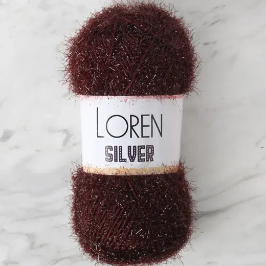 Loren Silver Kahverengi El Örgü İpi - RS0093