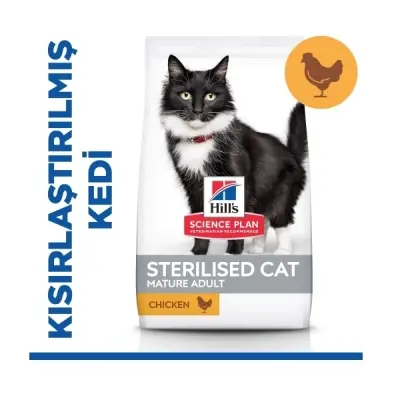Hill's SCIENCE PLAN 7+ Tavuklu Kısırlaştırılmış Yaşlı Kedi Maması 1,5kg