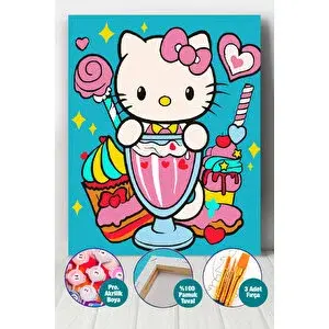 Milkshake Kitty Sayılarla Boyama Seti 50x70 cm