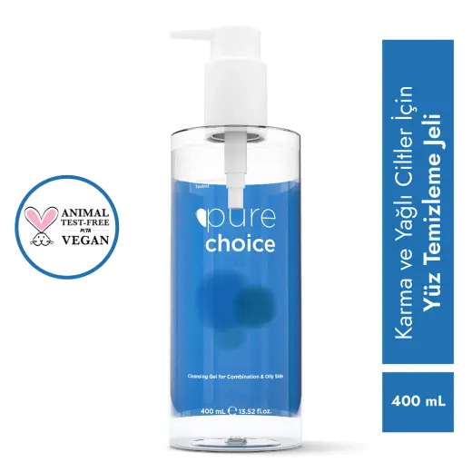 Pure Choice Karma ve Yağlı Ciltler İçin Yüz Temizleme Jeli 400 ml