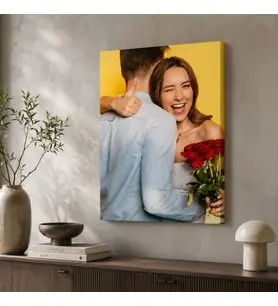 BK Gift Kişiye Özel Fotoğraflı Kanvas Tablo, Ev Hediyesi, Sevgiliye Hediye, Arkadaşa Hediye