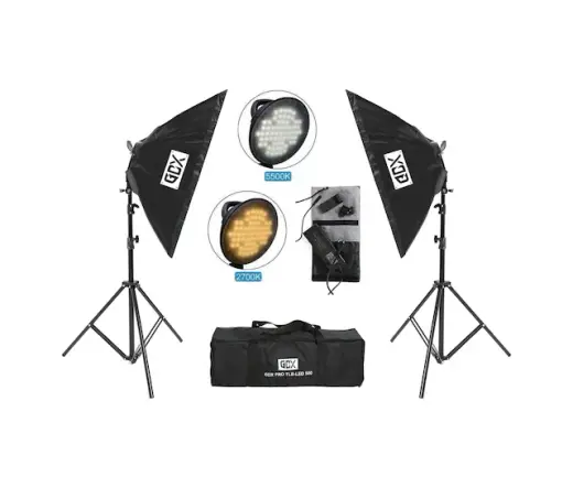 Gdx Pro TLB LED 500 Bicolor 2'li Softbox Seti