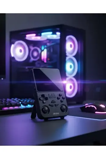 WiFi Özellikli Taşınabilir Retro Oyun Konsolu Ang Joystickli