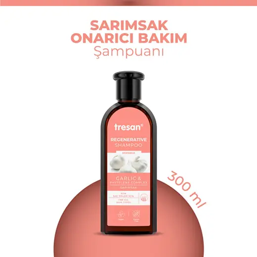 Tresan Sarımsak Özlü Onarıcı Bakım Şampuanı 300 ml