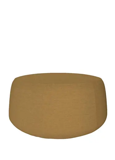 Nomad Ochre Hardal Yuvarlak Bahçe Pufu