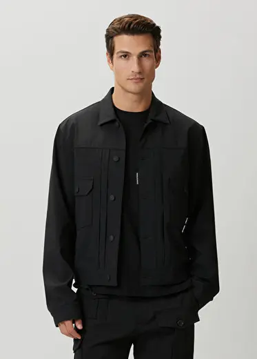 Tailored Rebel Siyah Yün Ceket