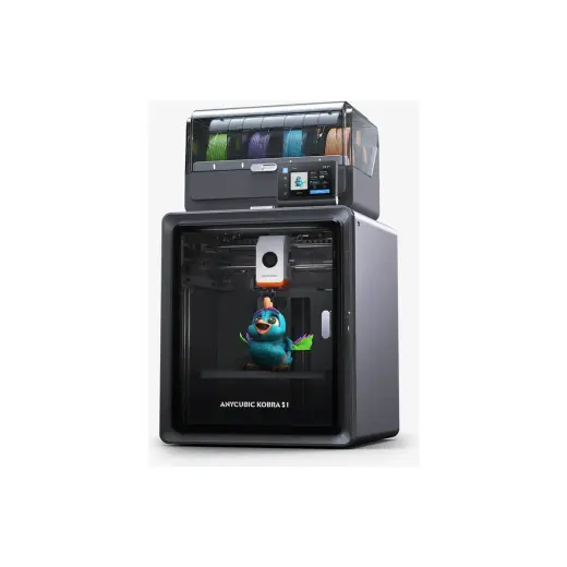 Anycubic Kobra S1 Combo 3D Yazıcı Siyah Renkli Filament Desteği ile Ultra Hızlı Baskı