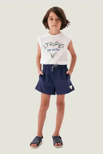 NBT Jeans Erkek Çocuk Lacivert Şort