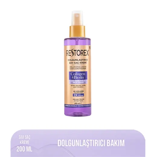 Restorex Kolajen & Biotin Dolgunlaştırıcı Sıvı Saç Bakım Kremi 200 ml