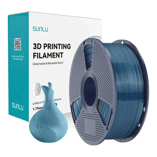Sunlu Şeffaf Puslu Okyanus Mavi Pla Filament - 1.75MM - 1 kg