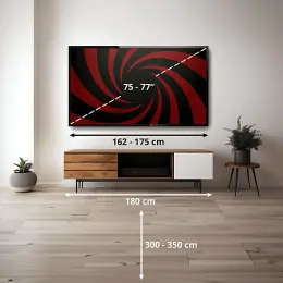 TCL 75C8K 75'' 189 Ekran Uydu Alıcılı 4K Ultra HD Google QD MiniLED TV 4