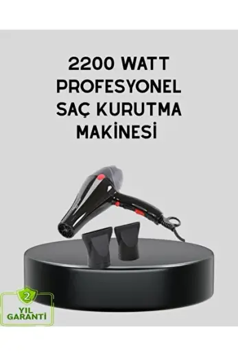 Profesyonel 2200W Fön Makinesi – AC Motorlu Hızlı Kurutma Hafif Tasarım - KKKKKK5915-3055