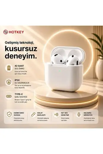 4.Nesil ANC Ios Android Uyumlu Kablosuz Bluetooth Kulaklık