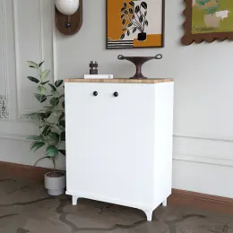 Kzy Mobilya Pratik Çok Amaçlı Ayakkabılık Beyaz 1