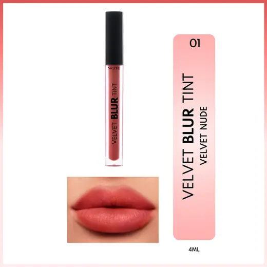 Note Velvet Blur Tint Kadife Bitişli Nemlendirici Mat Ruj 01 Velvet Nude