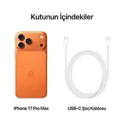 Apple iPhone 17 Pro Max 256 GB Kozmik Turuncu 10