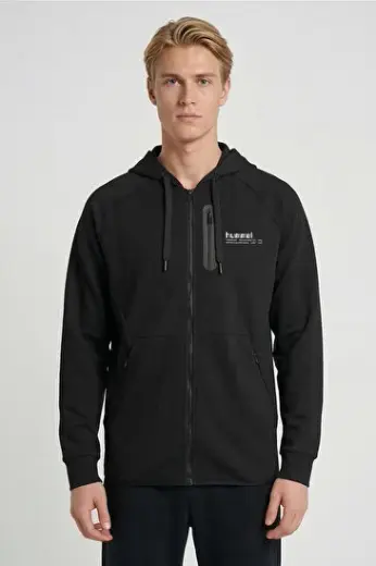 NOVA FERMUARLI HOODIE Siyah Erkek Fermuarlı Hoodie