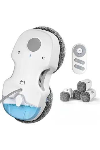 C7 püskürtme fonksiyonlu pencere temizleme robotu (HUTTHINK 5.0 akıllı frekans kontrolü ve rota planlama, 80 ml su/temizlik tankı, 0,05 m/s'lik yüksek temizleme hızı, emniyetli pil)
