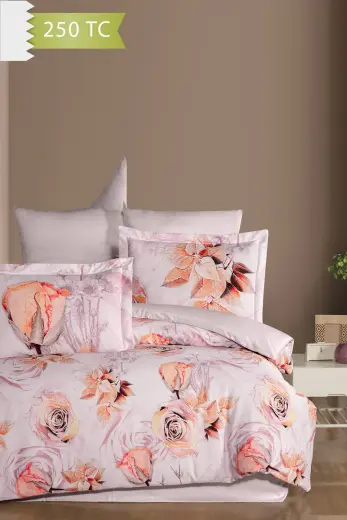 Varol 250 TC Bambu Karışımlı Pamuk Saten Nevresim Takımı – Çift Kişilik - ROSSY