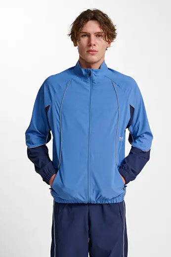 PULSE WOVEN FERMUARLI SWEATSHIRT Mavi Erkek Sweatshirt