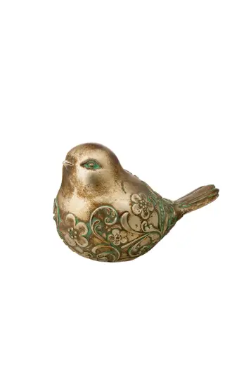 Floral Bird Resin Dekoratif Obje