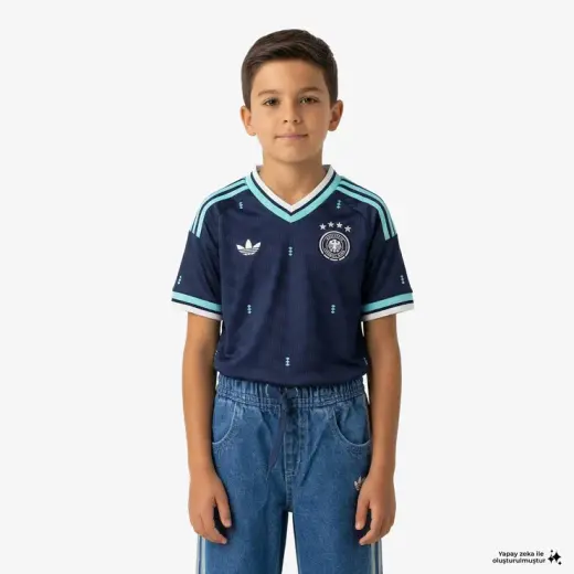 adidas Almanya 26 Çocuk Mavi Forma