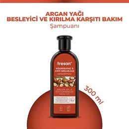 Tresan Argan Yağı & Phytokeratin Besleyici ve Kırılma Karşıtı Bakım Şampuanı 300 ml 3