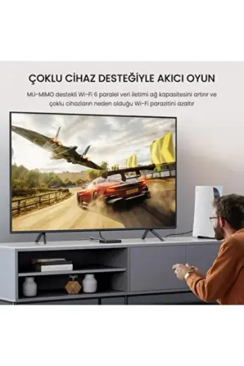 1100 Mbps Dual Band Wi-Fi 6 Alıcı ve Bluetooth 5.4 Adaptör Mini USB Dongle 1171935