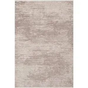 Karmen Halı Leon Ln001k Bej Halı Modern Desen Pamuk Taban Akrilik Tozuaz Salon Yatak Odası Mutfak Koridor Halısı 100x300 cm