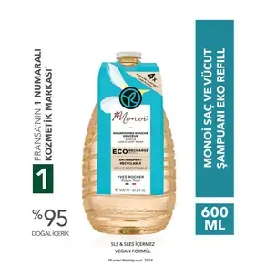 Monoi Eko Refill Yedek Saç ve Vücut Şampuanı - 600 ml