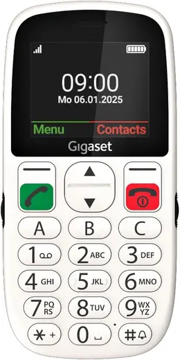 Gigaset GL395 Tuşlu Cep Telefonu Gümüş (Beyaz)
