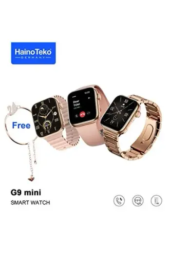 1.5" - 2" Haino Teko G9 Mini 3 Kordonlu Ve Aksesuarlı Akıllı Saat 300-400 mAh Yok Altın 1 Yıl Altın