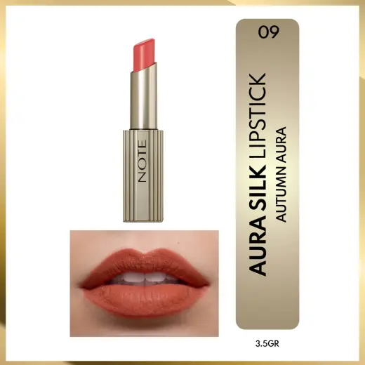 Note Aura Silk Lipstick Ruj 09 Autumn Aura