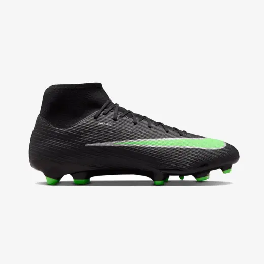 Nike Mercurial Superfly 11 Academy Yüksek Bilekli Erkek Siyah Çim Saha Kramponu