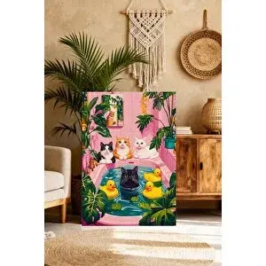 Mgi Design Lüks Pembe Modern Sanat Modern Tarzda Kanvas Tablo Salon Dekoru | Modern Duvar Dekoru | Salon, Yatak Odası Ve Ofis İçin | Sanatsal Ev Dekorasyonu 70x100 cm