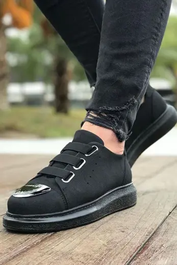Lastikli Erkek Spor Ayakkabı Siyah