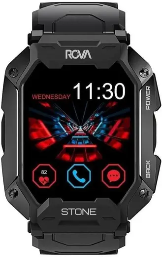ROVA Stone Akıllı Saat Siyah