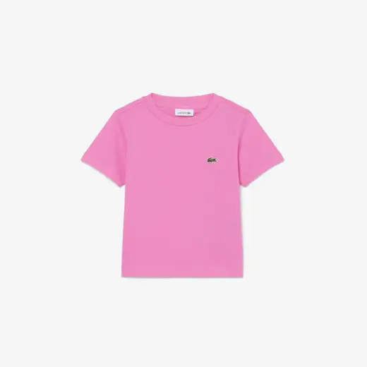 Çocuk Bisiklet Yaka Pembe T-Shirt