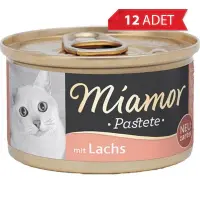 Miamor Pastete Somonlu Yetişkin Kedi Konservesi 85gr (12 Adet)