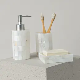 Linens Glow 7x7x9,6 cm Diş Fırçalık 4
