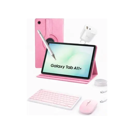 Samsung Galaxy Tab A11 Plus 6 gb 128 GB 11 Inç Tablet Kalem Kılıf Başlık Cam Klavye Mouse ( Türkiye Garantili)