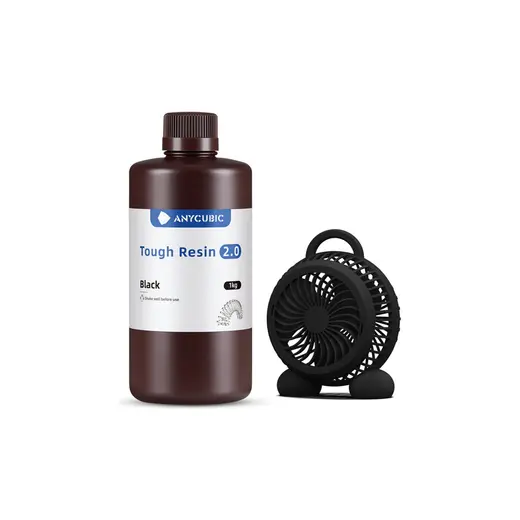 Anycubic Uv Tough(Sert Esnek) Reçine 2.0 1kg Siyah