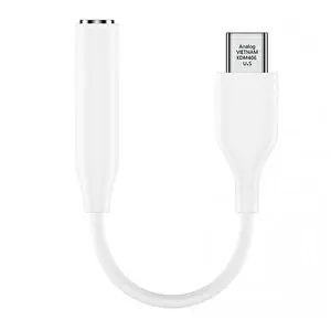 Ayex Samsung Type-C Uyumlu 3.5 mm AUX Beyaz Kulaklık Ve Mikrofon Adaptörü