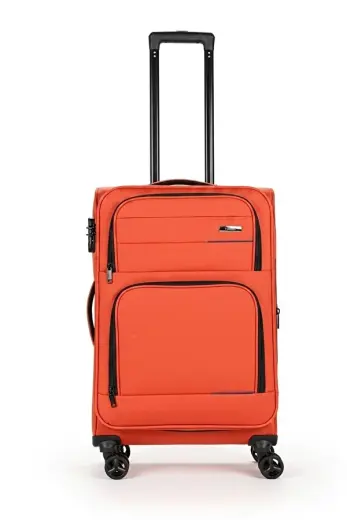 Unisex Kumaş Orta Boy Ultra Hafif Şifreli Körüklü Kendi Etrafında Dönebilen Valiz 013-02