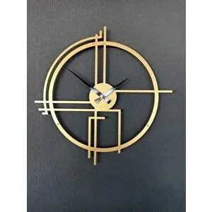 Gowpenart Querencia Metal Gold - Altın Duvar Saati 1,5 Mm Kalınlık 50 X 50 Cm