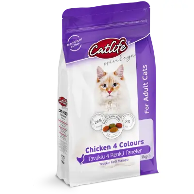 Catlife Multicolor Tavuklu Yetişkin Kedi Maması 1kg