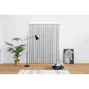 Vivense Massarelli̇ Keten Folded Tül Gri̇ Pi̇lesi̇z 260 Cm 150