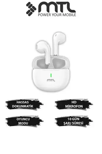 TWS Kablosuz Bluetooth Kulaklık Şık ve Hafif Tasarım Yüksek Ses Kalitesi Hassas Dokunmatik Kontrol