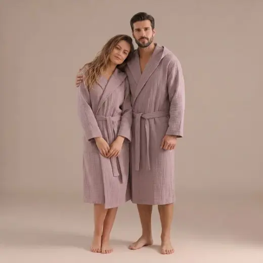 Armın Bambu Unısex Bornoz Lavanta